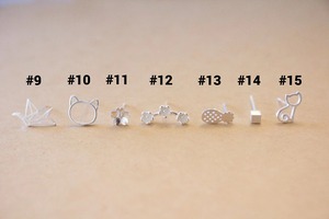 Boucles d'oreilles clous animaux mignons en argent 925 pour femme, bijoux à porter au quotidien, formes chat, lapin, papillon, étoile, arbre - Product Image 6