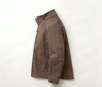 Veste d'extérieur softshell pour homme, imperméable, coupe-vent, chaude, style streetwear, avec logo sur le devant