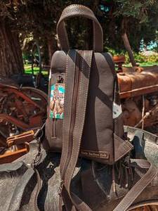 2026 New Trendy Designer 100% Genuine Leather <b>Backpack</b> Bag Animal Printe Fringes Western Style Handmade Hair Fur Travel <b>Backpack</b> - Product Image 2