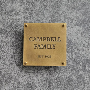 Designer Metal Plaque Home Decoration Wall Accent - Product Image 2