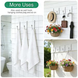 U-Shape Brushed Brass <b>Curtain</b> Holdback Set <b>Metal</b> Drapery <b>Tiebacks</b> for Home Decor - Product Image 5