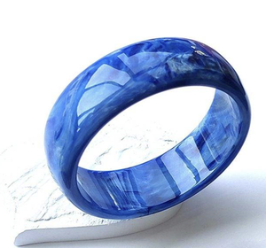 Bracelet manchette tendance en acétate, forme irrégulière, coloré, bijoux en résine de haute qualité, vente en gros - Product Image 2