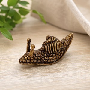 ของตกแต่งบ้านรูปหอยทากทองเหลืองวินเทจ SHUBHAM งานฝีมือขัดเงา ของที่ระลึก - Product Image 3