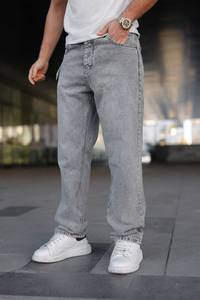 Jean slim vintage pour homme, coupe droite, en denim, décontracté, extensible, coloré, taille mi-haute, adouci, écologique, effet vieilli, patchwork - Product Image 4