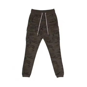 Pantalon de survêtement cargo décontracté pour homme, taille mi-haute, 100 % coton, léger, idéal pour la course et le jogging - Product Image 5