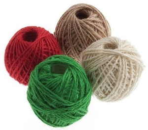 New Modern Quality Filament Eco-Friendly Anti-Bacteria Recyclable Dyed Strong Jute <b>Yarn</b> Gold Color 100% KT-08 Model Exportable - Product Image 4