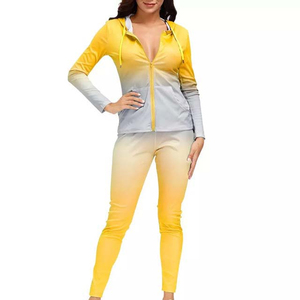 High Quality Custom Short Zipper Patch Printing Casual Hooded Tracksuit 100% Cotton Fleece <b>Crop</b> Hoodie <b>Jogger</b> Pant Winter Flare - Product Image 4