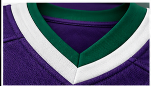 เสื้อฮอกกี้น้ำแข็งแบบสั่งทำพิเศษ SINEWY SPORTS สีม่วง เขียว ขาว คอฮู้ด แขนยาว ระบายเหงื่อได้ดี ผ้าตาข่าย ลายสัตว์ - Product Image 4