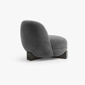 Sillón Moderno Andalusia Tapizado con Base de Madera Sólida – Sillón de Lujo para Sala de Estar y Hostelería - Product Image 5