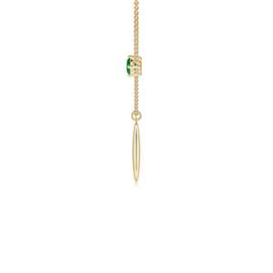 Heavenly 14K <b>Solid</b> <b>Gold</b> Natural Emerald Taurus Medallion <b>Pendant</b> Fine Jewellery Neo Heritage Anniversary Gift For Her 2026 - Product Image 3