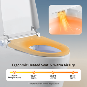 Sedile WC Bidet Senza Serbatoio Intelligente con Sciacquone Automatico e Sedile Riscaldato Apribile/Chiudibile, Acqua Calda Integrata con Tecnologia Smart - Product Image 5