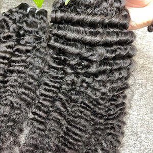 Cheveux bouclés birmans naturels ondulés Hairvietnam – Qualité supérieure, ondulations profondes, super ondulations, lisses naturels, blonds - Product Image 1