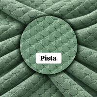 Tissu en maille côtelée de polyester Pista, matière extensible texturée pour la confection de vêtements et l'industrie de la mode, vente en gros