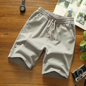 <b>Men</b> Solid Color Cotton Drawstring Shorts Regular Fit Woven Swim <b>Trunk</b> White Black Blue - Product Image 6