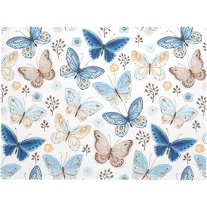 Luxury Watercolor Leaves Rectangle Tablecloth Floral Design Dining <b>Table</b> <b>Cover</b> for Home Kitchen Restaurant or Party Use - Product Image 3