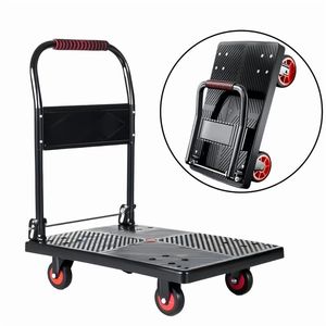 Carrello Pieghevole Portatile in Acciaio per Carichi Pesanti, Capacità 450 Libbre, Carrello Utilitario con Ruote - Product Image 1