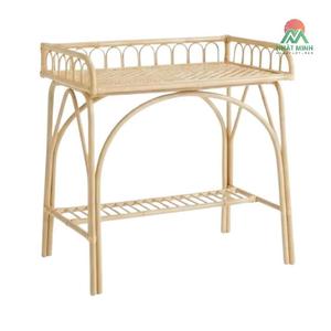Nhat Minh Rattan Children's <b>Table</b> Chair Set Rectangular Spindle Back Eco-Friendly Indoor Tropical Style - Product Image 3