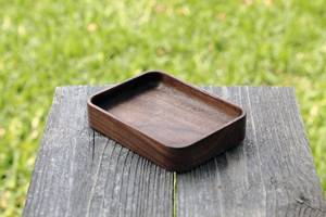 Ensemble de plateaux de service rectangulaires en bois, design minimaliste, plateau décoratif en bois artisanal, plateau de service - Product Image 2