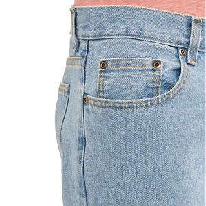 Nouveau jean élégant pour homme avec fermeture boutonnée et zippée, couleur bleu ciel, longueur genou, avec poches - Product Image 5