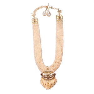 Pearl <b>Long</b> Haram <b>Necklace</b> for Traditional Elegance - Product Image 2