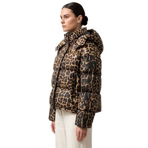 Chaqueta Acolchada para Mujer, Cuello Camisero, Manga Larga, Cierre de Cremallera, Abrigo de Invierno, Largo Regular, Grosor Estándar - Product Image 5