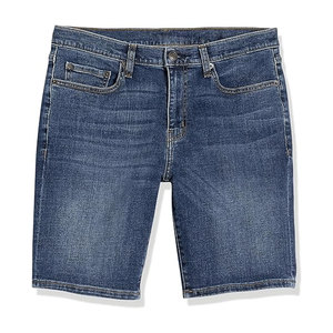 Cheap Price 100% Cotton Sporty Waterproof Windproof <b>Drawstring</b> Closure Front Logo Breathable Quick Dry <b>Jeans</b> Shorts for <b>Men</b> Best - Product Image 2