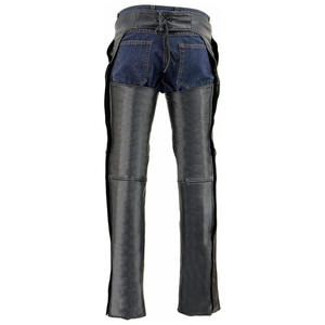 Pantalon de moto décontracté pour homme Samroz Sports en cuir de vachette noir de qualité supérieure, toutes saisons, manches longues, sans couture - Product Image 4