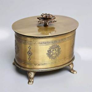 Professional India Origin Manufacturer of Premium Quality Handmade Brass Multifunctional Storage <b>Box</b> for Ornaments & Jewellery - Product Image 1
