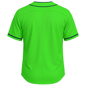 Maillot de baseball bicolore 100 % polyester personnalisé OEM/ODM pour homme, respirant, avec logo personnalisé, coupe athlétique - Product Image 6