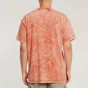ผู้จำหน่ายเสื้อยืดคอตตอนวินเทจทรงโอเวอร์ไซส์แบบฟอกสีสำหรับผู้ชายขายส่ง - Product Image 2