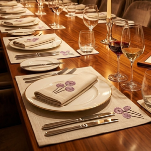 Artisan Cotton Table Mat | Handmade Dining <b>Placemat</b> for Hotel Restaurant | Wholesale Durable Washable Reusable Eco Friendly Mat - Product Image 3