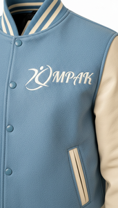 Sustainable American Style Winter Varsity <b>Jacket</b> Eco-Friendly Hooded Front Logo Embroidery Patches - Product Image 5