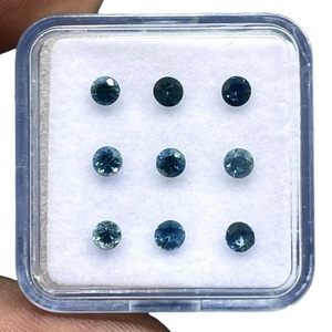 Zafiro Azul Natural de 3mm, Corte Diamante, Piedras Preciosas Sueltas, Gemas Vishesh, Certificado por Terceros, Precio al por Mayor, Lote a Granel para Fabricación de Joyería - Product Image 1