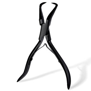 Pince à extensions capillaires en acier inoxydable, outils pour extensions de cheveux, pince à micro-anneaux pour enlever les extensions capillaires, micro-anneaux - Product Image 1