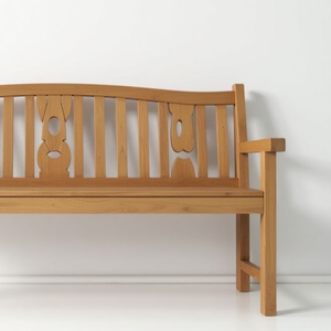 Banco de jardín de madera de teca maciza de estilo lujoso para 4 personas para decoración del hogar y muebles de jardín - Product Image 6