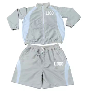 ชุดวอร์มกันลมไนลอนพิมพ์ลายคุณภาพสูงสำหรับผู้ชายและผู้หญิง แบบสองด้าน สำหรับออกกำลังกาย ขายส่ง - Product Image 2