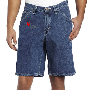 Custom Vintage Men's Summer Streetwear Carpenter Short <b>Work</b> Pants with Baggy Double Knee Denim <b>Jeans</b> Jort Shorts - Product Image 1