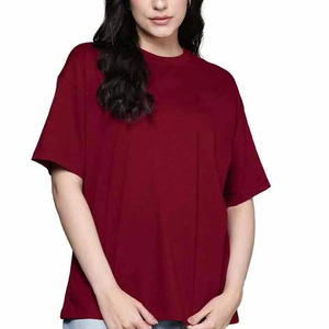 T-shirt court ample pour femme, style coréen, manches raglan, été, 210 g/m², coton épais de haute qualité, uni - Product Image 6