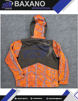 Veste de chasse orange pour l'extérieur, vestes de chasse unisexes, respirantes, imperméables, coupe-vent, camouflage, manteau d'hiver, capuche, logo personnalisé
