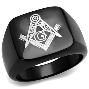 TK2227 - Anello in acciaio inossidabile con placcatura ionica nera (IP Black) senza pietre per piatti e vassoi - Product Image 1