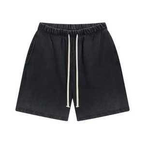 High-Quality sunfade wash <b>long</b> <b>shorts</b> for <b>mens</b> Custom Screen Printed Logo With cotton inside comfortable <b>Shorts</b> for <b>Men</b> - Product Image 3