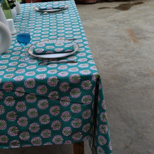 Custom Size Elegant Indian Print <b>Tablecloth</b> Ethnic Design Printed Rectangular Table Cloth <b>Rectangle</b> - Product Image 4