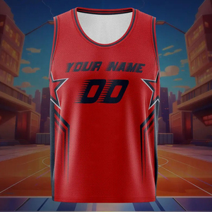 Camiseta de Baloncesto Personalizada con Nombre y Número - Poliéster Transpirable, Perfecta para Deportes y Uso Casual, Ideal para Actividades al Aire Libre - Product Image 3