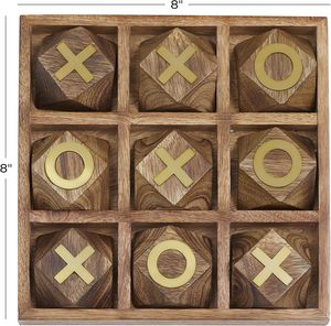 Juego de estrategia clásico de mesa para adultos y niños, juego de tres en raya de madera |   Juego de Mesa para Fiestas y Entretenimiento - Product Image 4