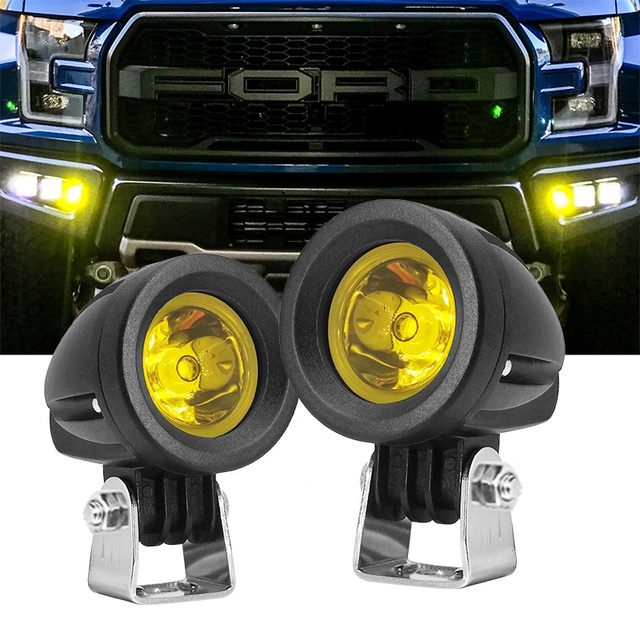 New Corner 12 Volt IP67 Waterproof 10W LED Headlight Spot Indicator Bike Auxiliary Fog Mini Drive Lights Motorcycle
