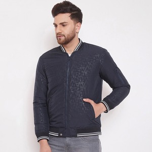 Custom Blank Embroidery Stand Collar College Varsity <b>Baseball</b> <b>Bomber</b> <b>Jacket</b> 100% Satin Unisex Front - Product Image 1