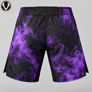 Shorts de combat MMA personnalisés avec des impressions uniques, 100% polyester, séchage rapide, construction flexible, finition de qualité pour les équipes sportives - Product Image 6