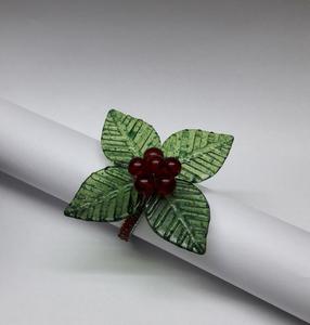 Anneaux de serviette ronds en plastique écologique pour mariage, en PE - Product Image 1