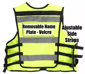 Hi Vis Reflective <b>Safety</b> Vest Guard Use Workplace Community <b>Safety</b> Vest Multi Pocket Polyester Customized Security Guard Uniform - Product Image 5