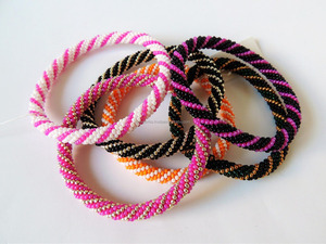 Seed Beads Stretch Charm Bracelet Two Tone Teal White Minimal Luxury Unisex 7inch Handmade Beaded <b>Bangle</b> Fashion Accessory Gift - Product Image 3